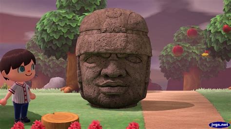 Rock Head Statue Animal Crossing